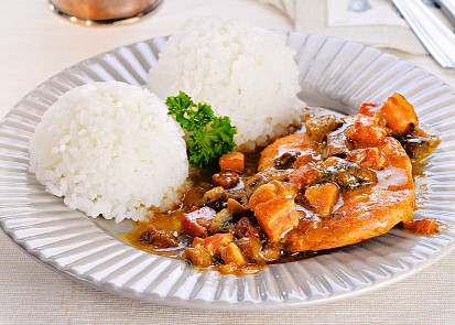 Vepřové plátky na hořčici s houbami