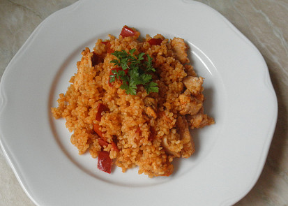 Bulgur s kuřecím masem