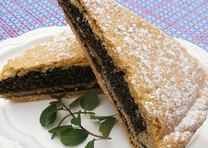 Křehký koláč s mákem