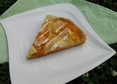 Mrkvový quiche s hermelínem