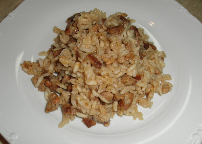 Rizoto z vepřového plecka