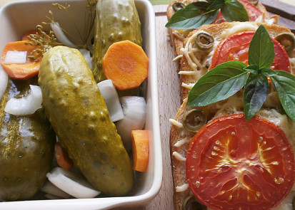 Tousty z trouby se šunkovou smaženicí