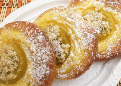 Koláčky s tvarohem a kiwi