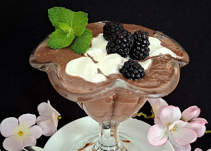 Kakaová pěna s tvarohem