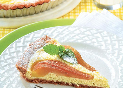 Tvarohový koláč s hruškami