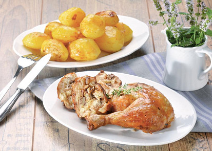 Kuře s ořechovou náplní