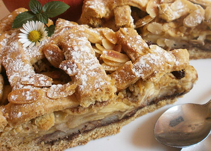 Mřížkový koláč s jablíčky