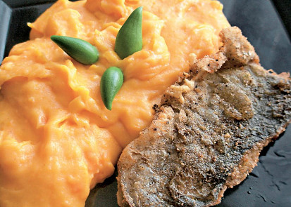 Bramborová kaše s mrkví