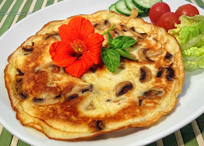 Omeleta se žampiony