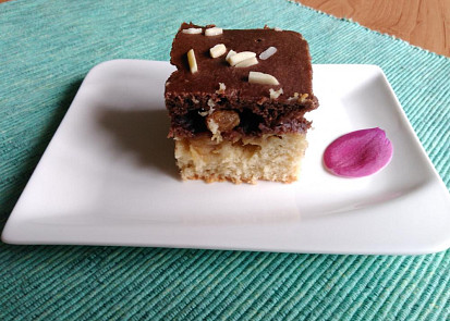 Strakatý řez s jablky