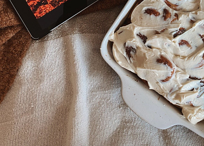 Podzimní skořicové rolky s krémem