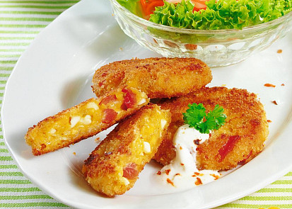 Sýrové karbanátky s vejcem