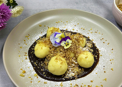 Bramborovo-tvarohové knedlíčky