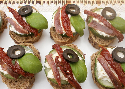 Jednohubky na italský způsob