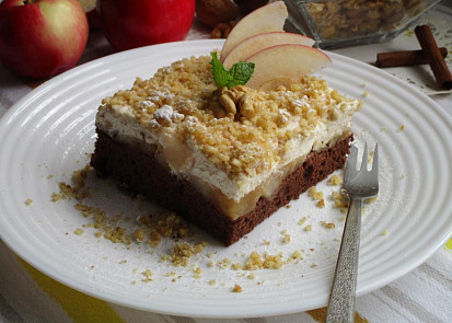 Jablečné krémové řezy