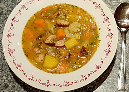 Bramboračka dvou barev