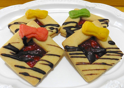 Linecké čtverečky s mašličkou