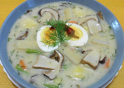 Polévka kulajda se zeleninou