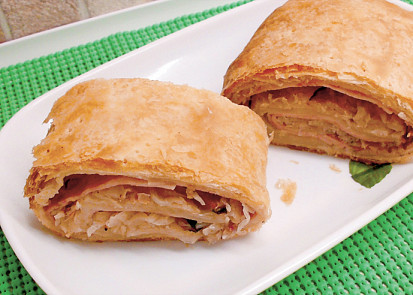 Slaný závin se zelím