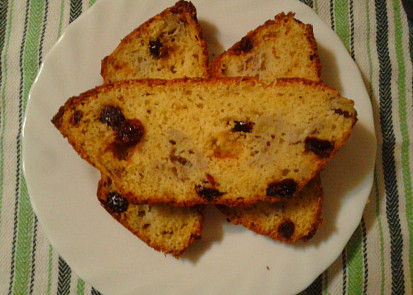 Banánový chlebíček s brusinkami