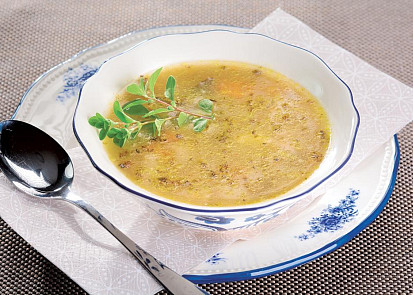 Bramboračka s hlívou ústřičnou