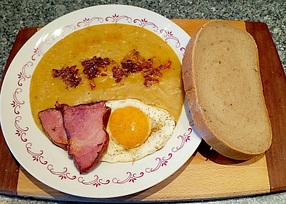 Hrachová kaše bez mouky