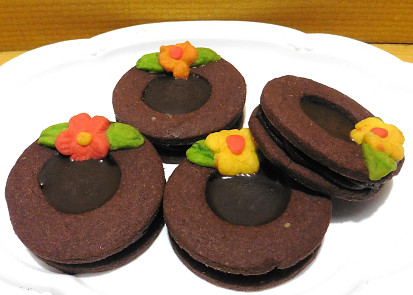 Kakaová kolečka s čokoládou