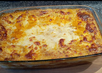Zapečené špagety à la lasagne