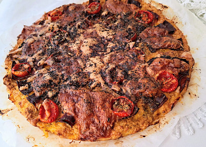 Dýňový koláč à la pizza pro diabetiky