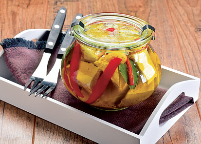 Hermelín v pikantním nálevu