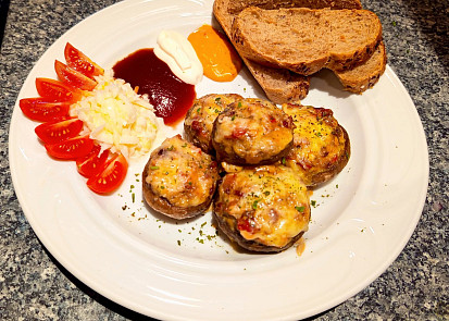 Zapečené žampiony II