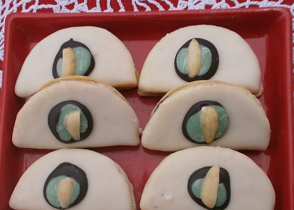 Kočičí oči z lineckého těsta