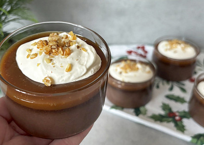 Čokoládové budino s kávovým podtónem