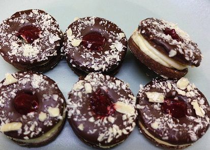 Mandlovo-čokoládová kolečka