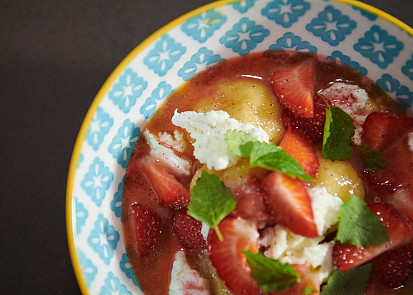 Ricottové knedlíčky s jahodami podle Jana Punčocháře