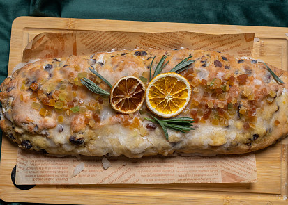 Tvarohová štóla s citronovou polevou podle Josefa Maršálka