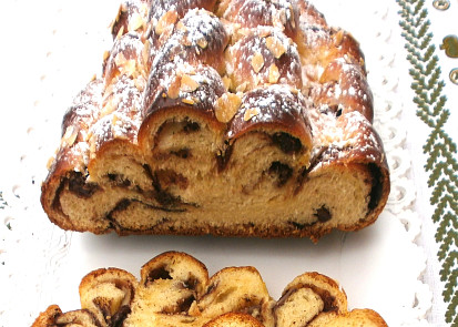 Vánočka s Nutellou