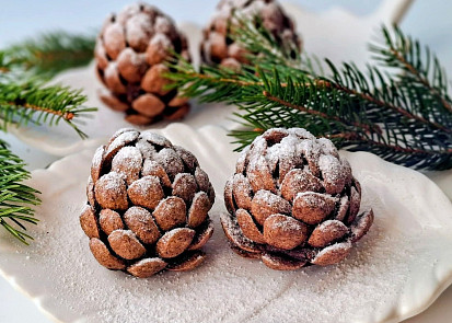 Piškotové nepečené šišky