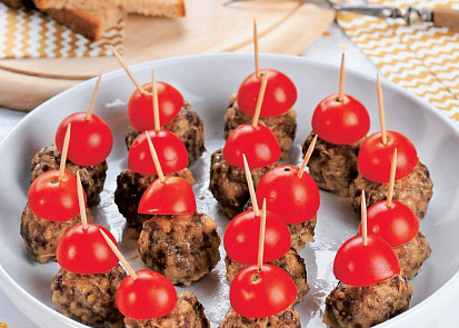 Pečené masovo-sýrové kuličky