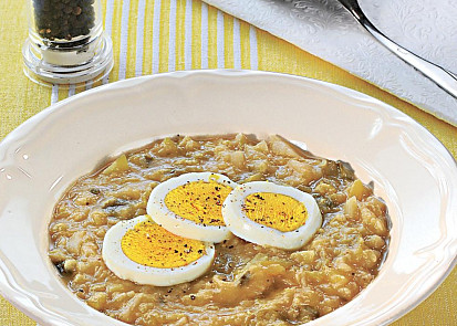 Slovenský kapustový prívarok s vejci