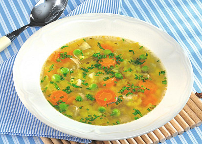 Krůtí vývar s kari strouháním