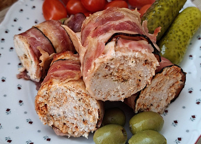 Kuřecí šišky ve slanině