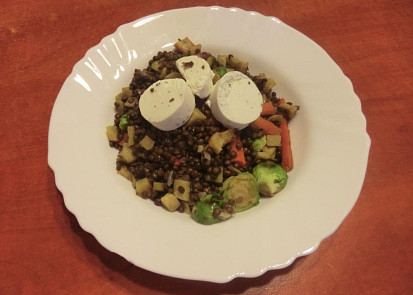 Francouzský čočkový salát