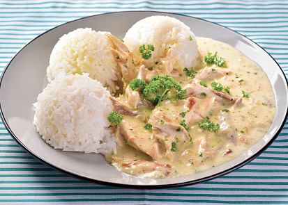 Slepice se smetanovou omáčkou