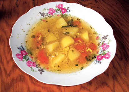 Staročeská skleněná polévka