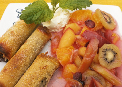 Křupavé rolky z toustového chleba