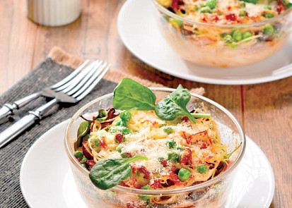 Zapékaná těstovinová hnízda