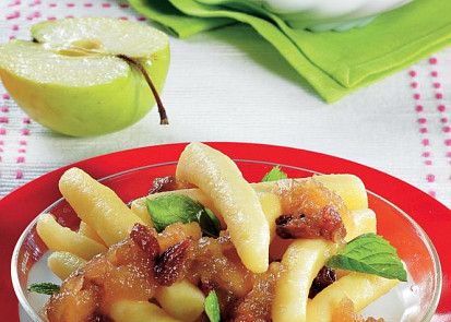 Bramborové šišky s jablečnými povidly