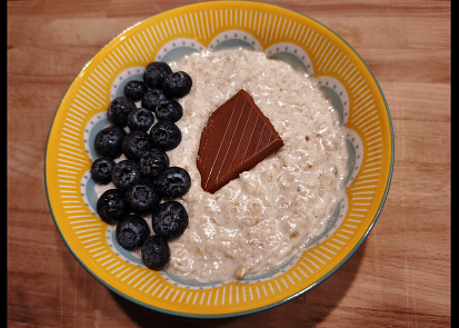 Ovesná kaše slazená banánem