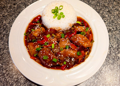 Sladkokyselé kuře po asijsku